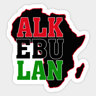 ALKEBULAN - LETTERS & LAND Sticker